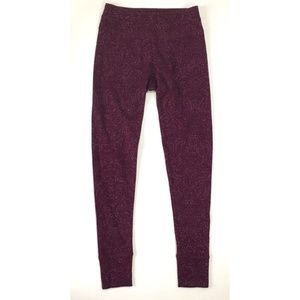 Eddie Bauer leggings purple print (C511)